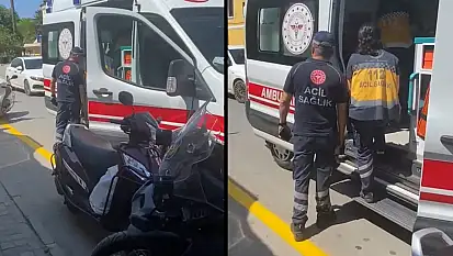 Milas'ta kamyonetten inen vatandaşa başka bir kamyonet çarptı