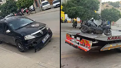 Milas'ta Otomobil ile Motosiklet Çarpıştı: Bir Kişi Yaralandı