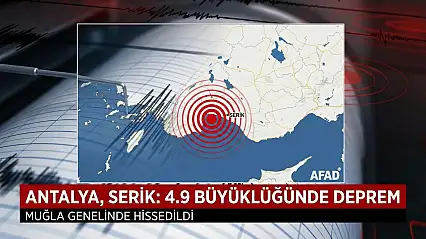 Akdeniz Sallandı: 4,9 Büyüklüğündeki Deprem Milas'ta Hissedildi