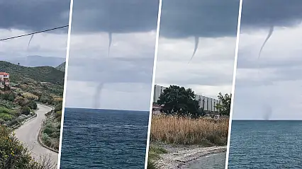 Milas Kıyılarında Görsel Şölen ve Doğal Hareketlilik: Hortumlar Ardı Ardına Görüldü