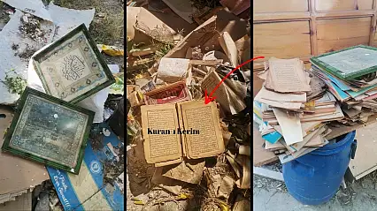 Milas Kurşunlu Camii'nde skandal: Kur'an sayfaları ve dini kitaplar yerlere saçıldı çöpe atıldı