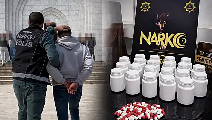 Milas'ta uyuşturucu operasyonu: 1.117 adet sentetik ecza ele geçirildi