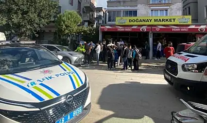 Akkent Pazar Yeri Karşısında Yayaya Otomobil Çarptı