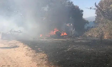 Boğaziçi'nde Karavan Yangını: Muhtardan İtfaiye Birimi Kurulması Çağrısı