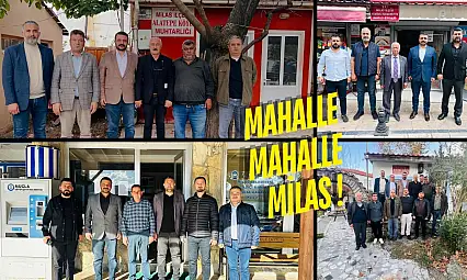 MHP Milas, Vatandaşın Kapısını Tek Tek Çalıyor: 'Derdiniz Derdimizdir'
