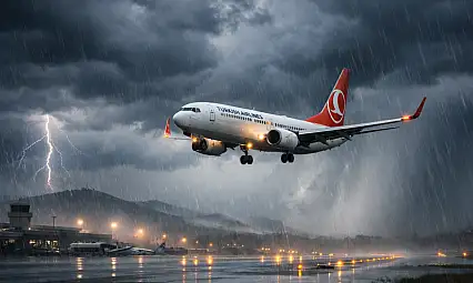 Milas Havalimanı'nda Fırtına Engeli: İstanbul Uçağı Konya'ya İndi