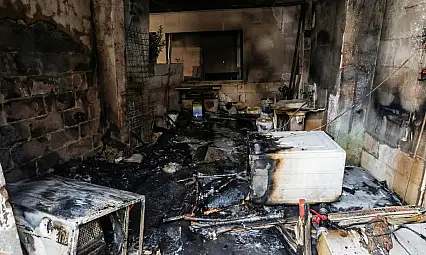 Milas'ta ev yangını paniğe neden oldu