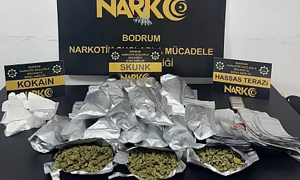 Narkotik ekiplerinden Bodrum'da zehir tacirine darbe