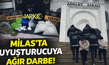 Polis Zehir Tacirlerinin 'Yılbaşı' Planını Milas'ta Suya Düşürdü:  Kilolarca Uyuşturucu Yakalandı