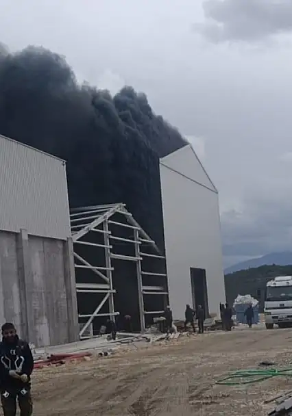 Son Dakika: Milas'ta Balık Firmasına Ait Depoda Büyük Yangın