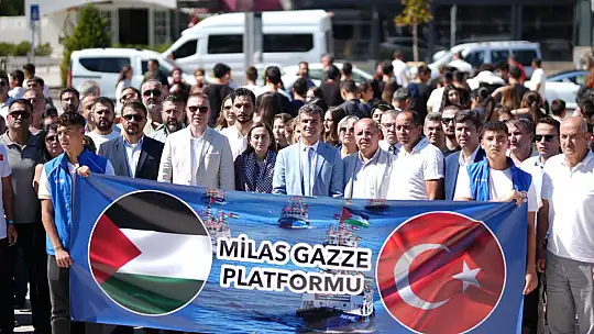 Milas'ta siyasi partiler ve STK'lar Gazze için tek yürek oldu