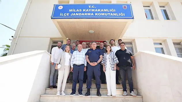 AK Parti Heyetinden Milas İlçe Jandarma Komutanı'na Ziyaret