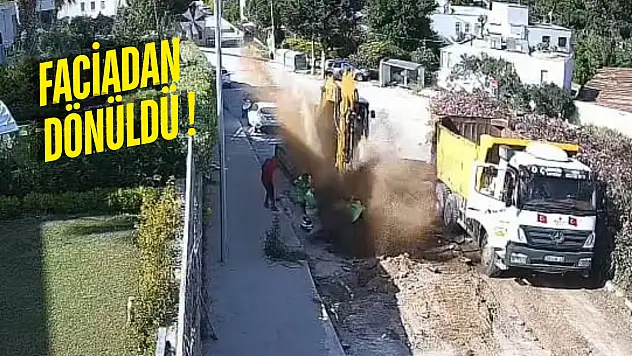 Bodrum Ortakent'te ana isale hattı bomba gibi patladı
