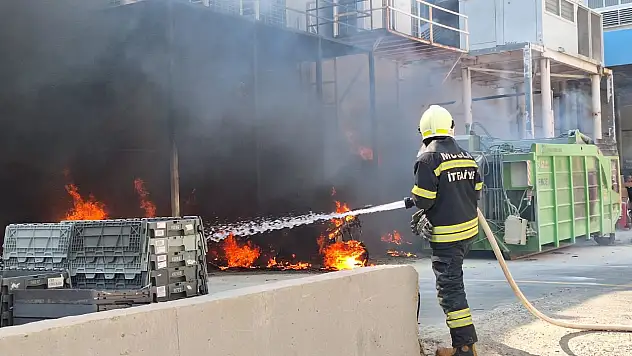 Bodrum Ortakent'te AVM otoparkında yangın paniği