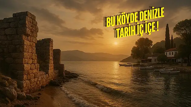Kıyıkışlacık'ta denize sıfır antik taş yapılar sahil yürüyüşçülerinin ilgisini çekiyor