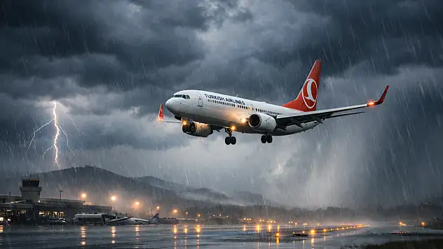 Milas Havalimanı'nda Fırtına Engeli: İstanbul Uçağı Konya'ya İndi