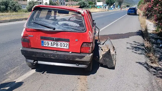 Milas-Söke Karayolunda Otomobil Bariyere Çarptı: Sürücü Yaralandı