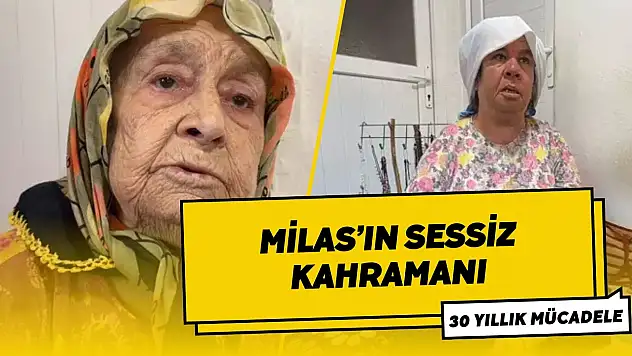 Milas'ta 88 Yaşındaki Anne, 59 Yaşındaki Engelli Kızına 30 Yıldır Tek Başına Bakıyor