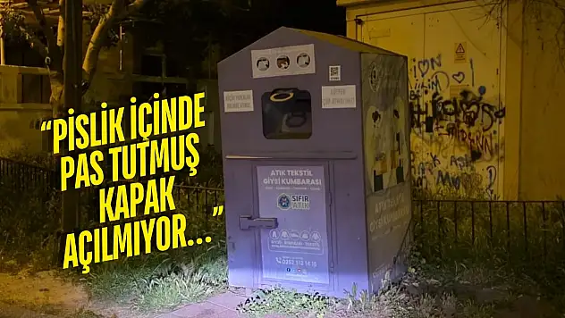 Milas'ta giysi kumbaraları kaderine mi terk edildi?