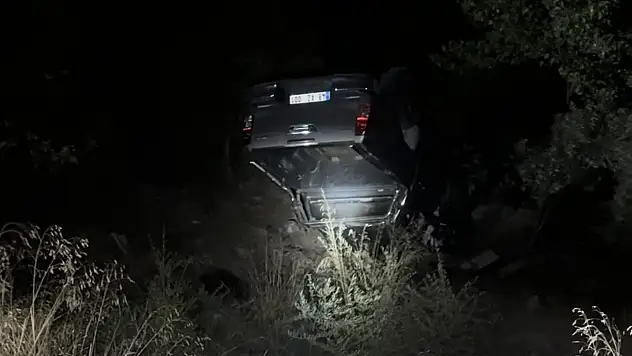 Milas'ta Kamyonet Şarampole Uçtu: 1 Kişi Yaralandı