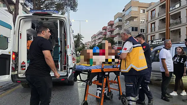 Milas'ta otomobille çarpışan motosiklet sürücüsü yaralandı