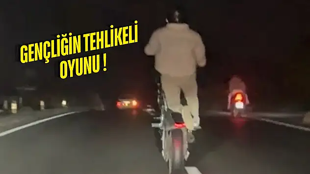Milas'ta Plakasız Motosikletli Gençler Ölümle Dans Ediyor