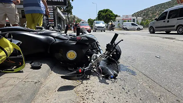 Milas'ta su birikintisi kazaya yol açtı: 1 kişi yaralandı