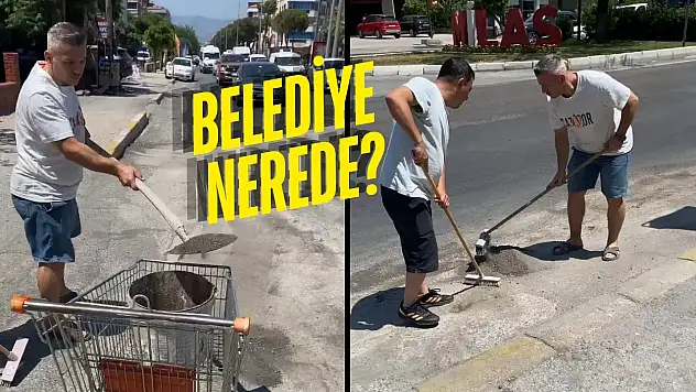 Milas'ta Yol Temizliği Esnafa Kaldı: Tozu Da Biz Süpürüyoruz!