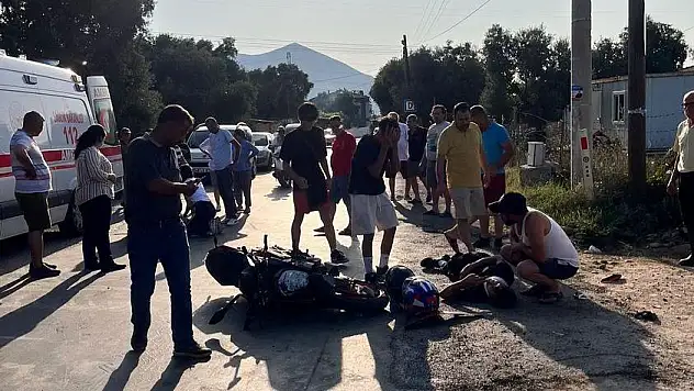 Milas’ta Motosiklet Kazası: 2 Kişi Yaralandı