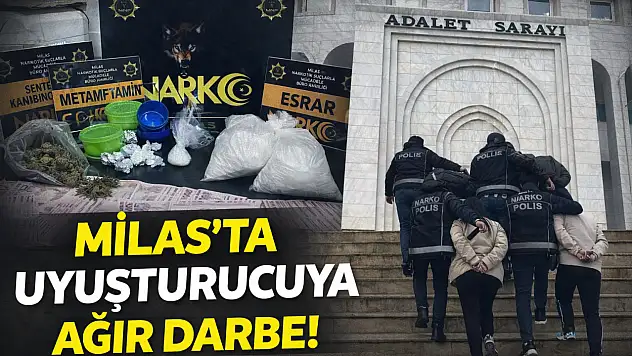 Polis Zehir Tacirlerinin 'Yılbaşı' Planını Milas'ta Suya Düşürdü:  Kilolarca Uyuşturucu Yakalandı