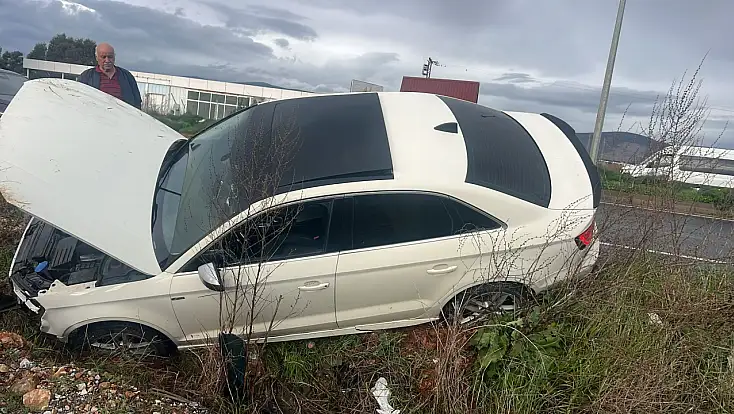 Milas Bodrum Yolunda Korkutan Kaza: Şarampole Uçtu