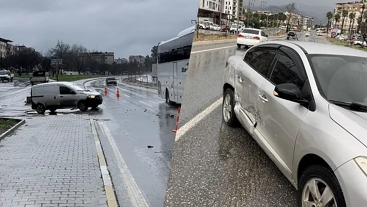 Milas’ta yola aniden çıkan araç kazaya neden oldu 1 kişi yaralandı