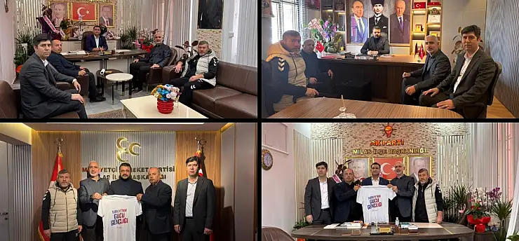 Milas Gençlik ve Spor Heyetinden İlçe Başkanlarına Ziyaret