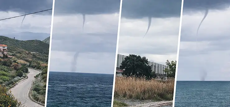 Milas Kıyılarında Görsel Şölen ve Doğal Hareketlilik: Hortumlar Ardı Ardına Görüldü