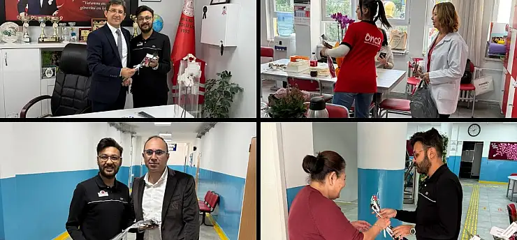 Milas'ta Öncü Döner, Öğretmenler Günü'nü Güllerle Taçlandırdı