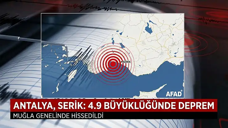 Akdeniz Sallandı: 4,9 Büyüklüğündeki Deprem Milas'ta Hissedildi
