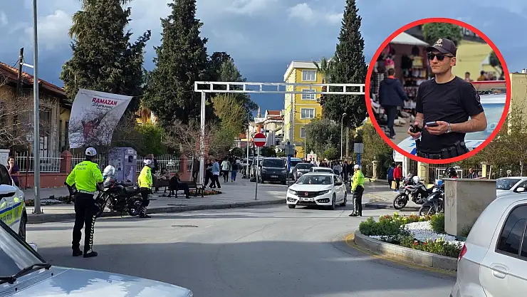 Arefe günü Milas'ta trafik düzeni polislerin koordinasyonuyla sağlandı