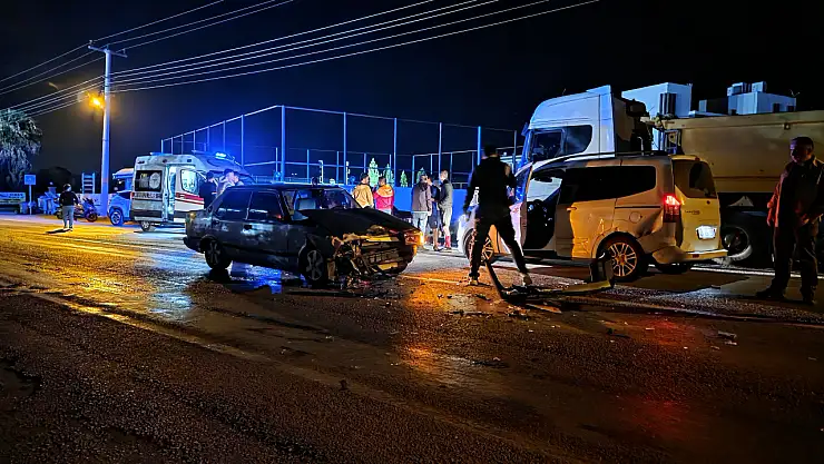 Beçin'de meydana gelen kazada iki kişi yaralandı