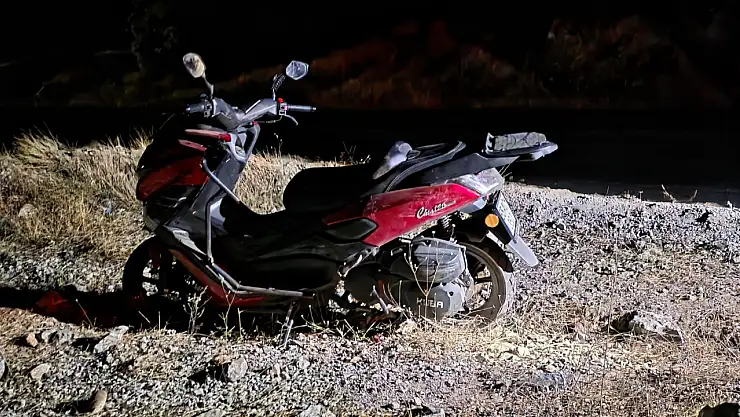 Milas'ta kontrolden çıkan motosiklet şarampole uçtu: Bir kişi yaralandı