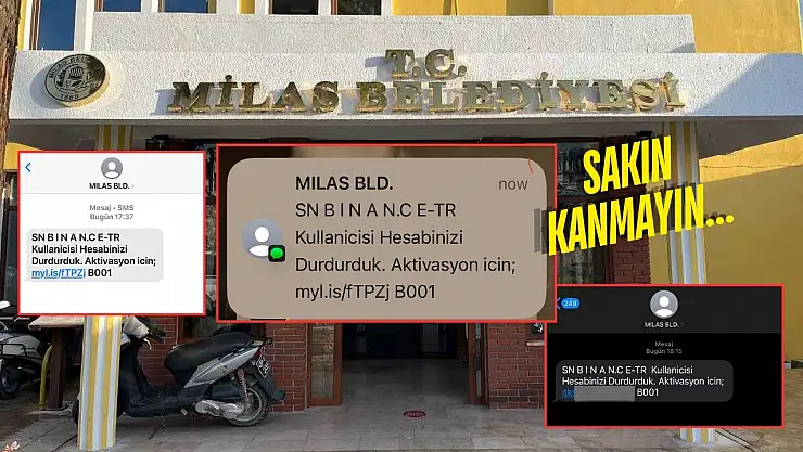 Dolandırıcılardan Yeni Taktik: Milas Belediyesi'nin Adı Kullanılıyor