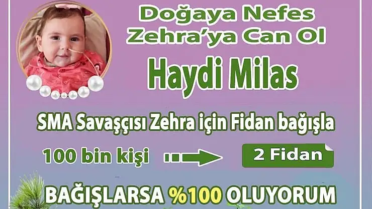 Haydi Milas, Doğaya Nefes, Zehra’ya Can Ol
