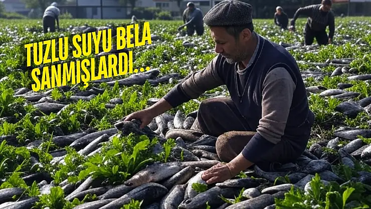 İnanılmaz ama gerçek: Milas'ta tarladan pamuk değil balık hasat ediyorlar
