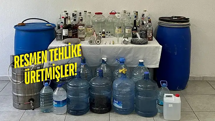 Jandarmadan Sahte Alkol Üreticilerine Darbe!