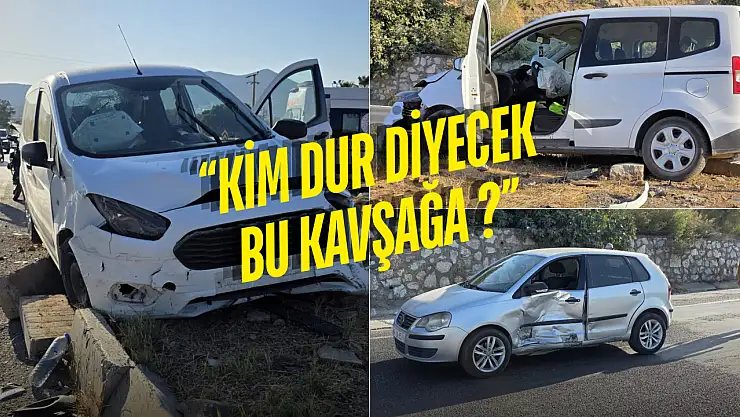 Katil Kavşakta Bir Kaza Daha: 2 Yaralı, Araçlar Kullanılamaz Hale Geldi