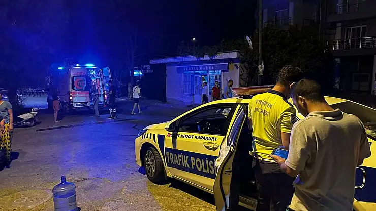 Kaza yapan motosikletin yolcusu yaralandı