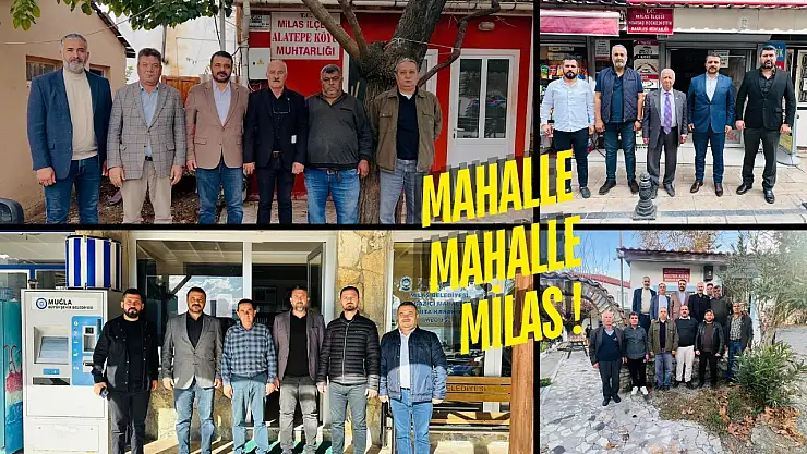 MHP Milas, Vatandaşın Kapısını Tek Tek Çalıyor: 'Derdiniz Derdimizdir'