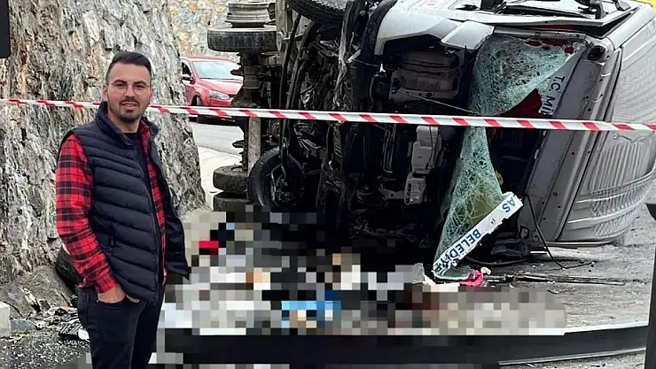 Milas Belediyesi’ne Ait Çöp Kamyonu Üst Geçitten Düştü 1 Kişi Yaşamını Yitirdi