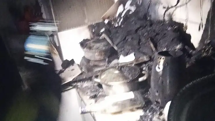Milas Güllük'te otel mutfağında yangın: İtfaiye ekipleri büyümeden söndürdü