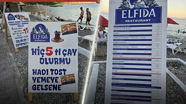 Milas'ın Ören Mahallesi'nde Çay 5 Lira Diyen Elfida Restaurant Gündem Oldu…