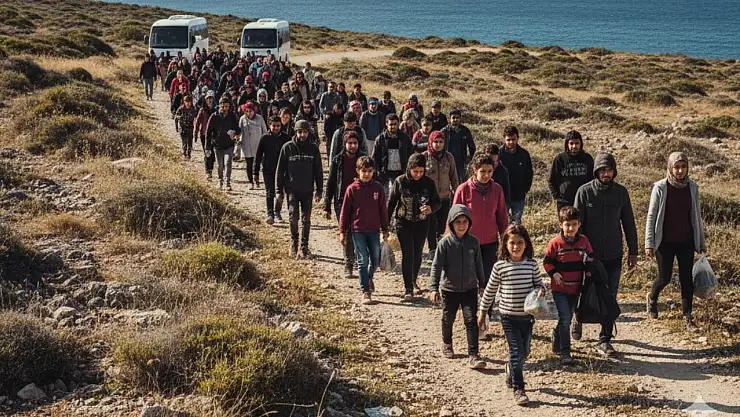 Milas'ta 68 Düzensiz Göçmen Yakalandı